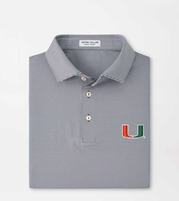 Miami Jubilee Performance Jersey Polo in Iron
