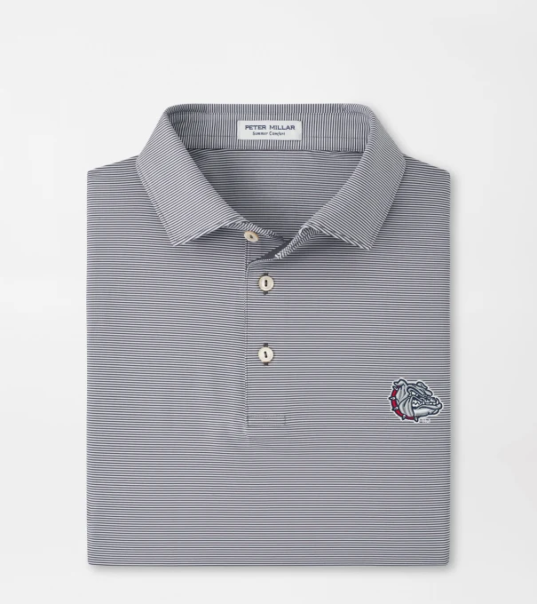 Gonzaga Bulldog Jubilee Performance Jersey Polo in Iron