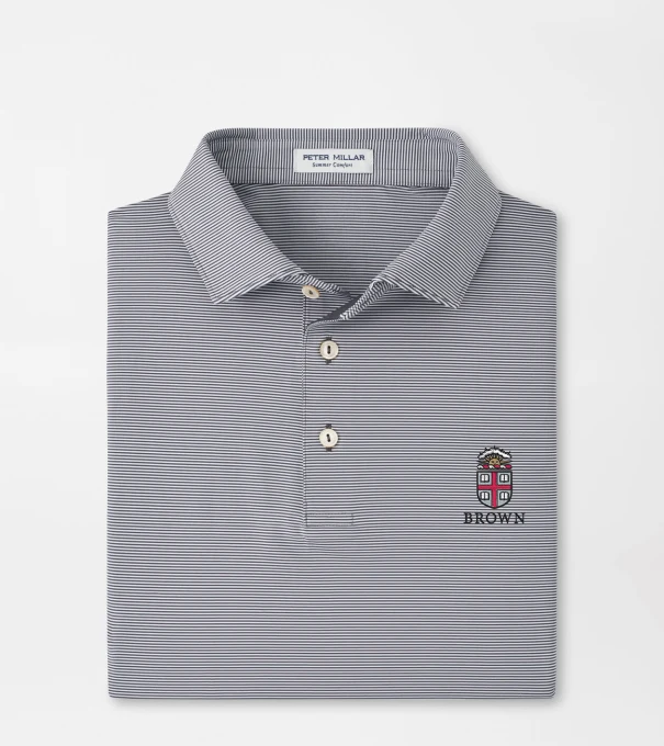 Brown University Jubilee Performance Jersey Polo in Iron