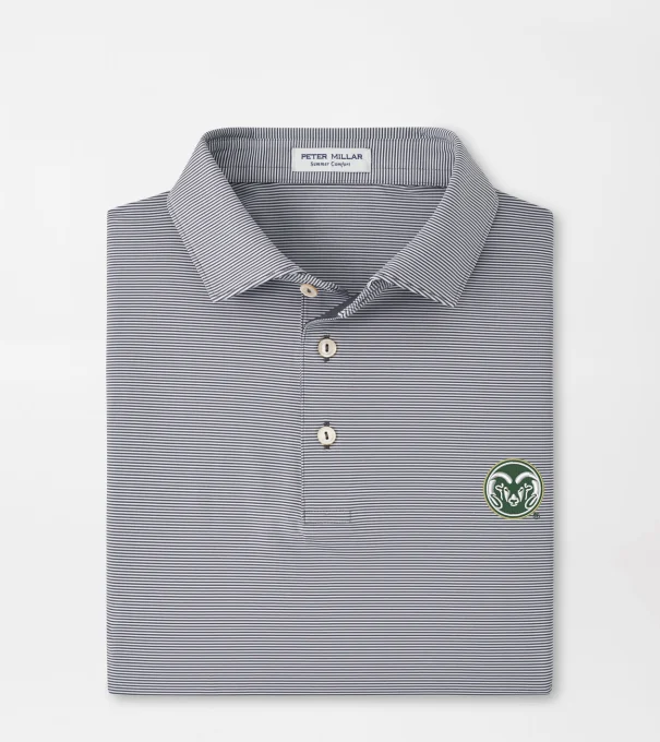 Colorado State Jubilee Performance Jersey Polo in Iron