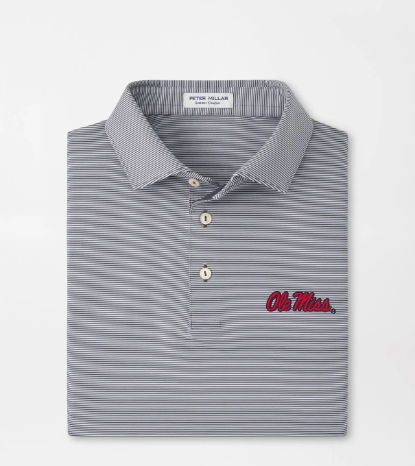 Ole Miss Jubilee Performance Jersey Polo in Iron