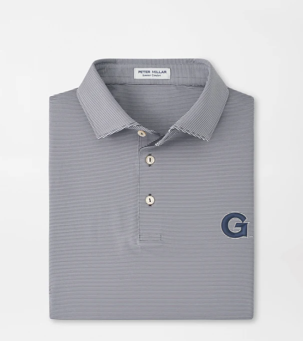 Georgetown Jubilee Performance Jersey Polo in Iron