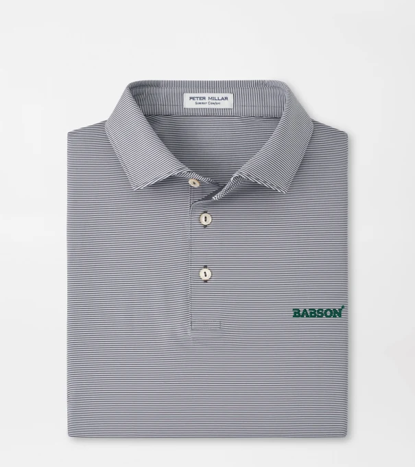 Babson Jubilee Performance Jersey Polo in Iron