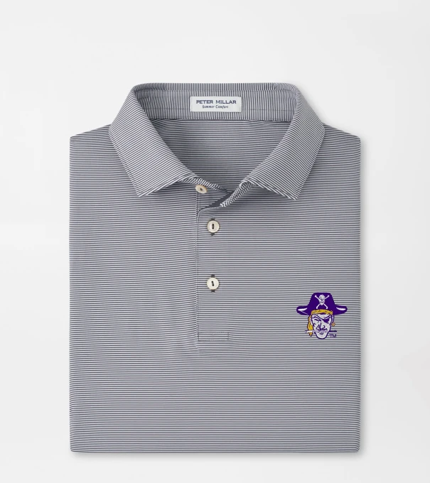 East Carolina University Vault Jubilee Performance Jersey Polo in Iron