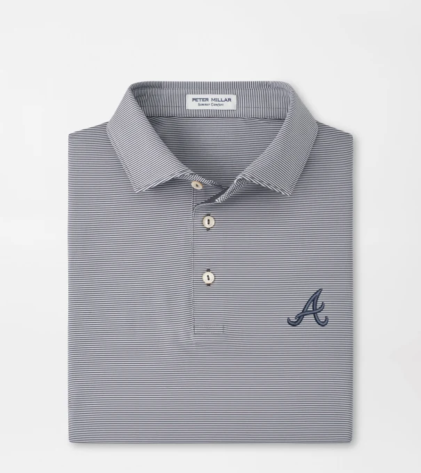 Atlanta Braves Jubilee Performance Jersey Polo in Iron