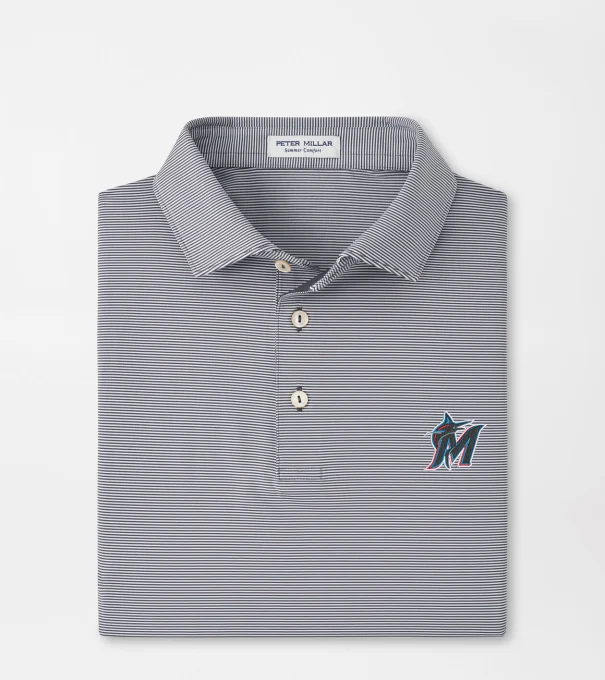 Miami Marlins Jubilee Performance Jersey Polo in Iron