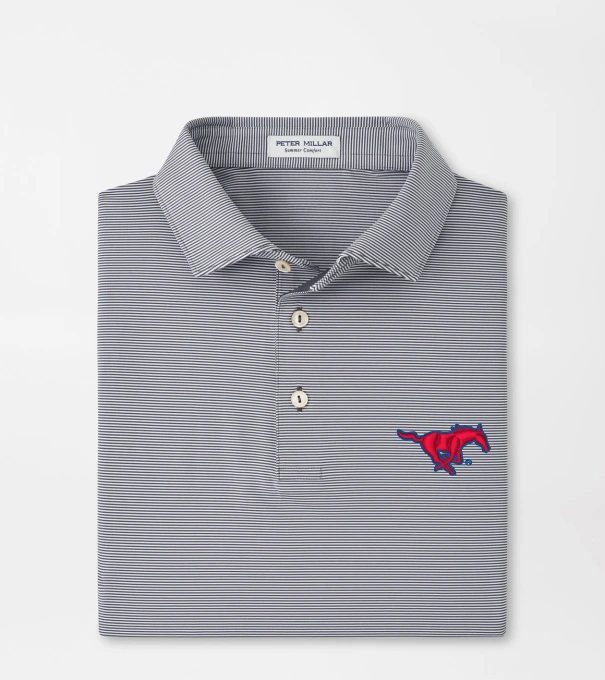 SMU Jubilee Performance Jersey Polo in Iron