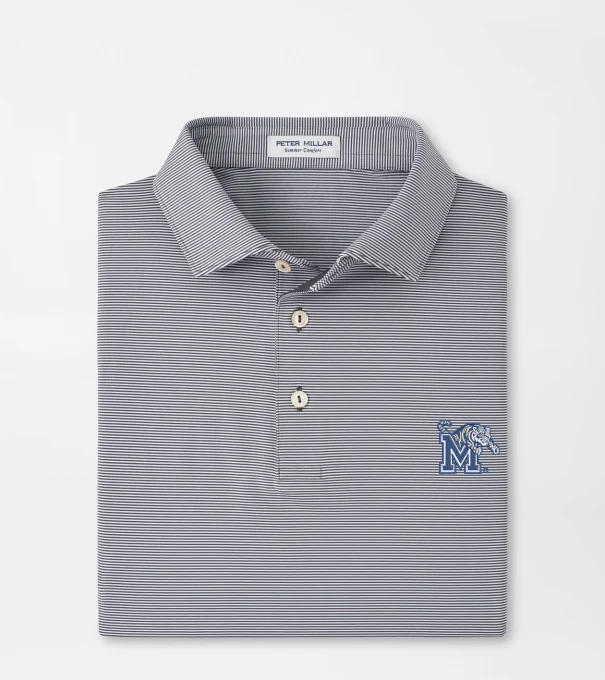 Memphis Jubilee Performance Jersey Polo in Iron