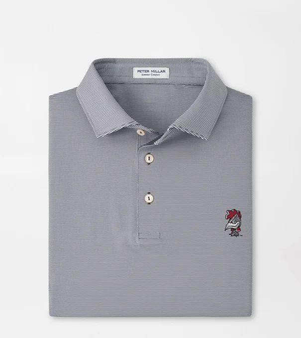 South Carolina Vault Jubilee Stripe Performance Polo in Iron