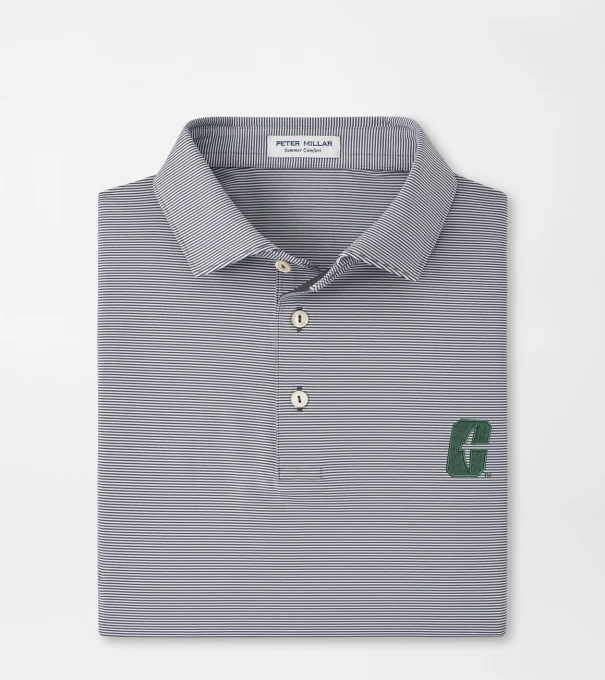 UNC Charlotte Jubilee Performance Jersey Polo in Iron