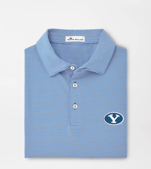 BYU Jubilee Performance Jersey Polo in Blue3
