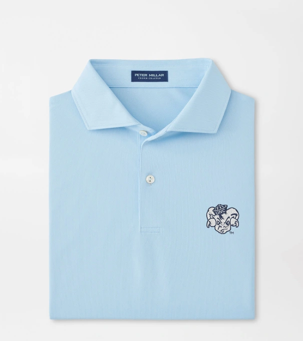 UNC Vault Soul Performance Mesh Polo in Blue Frost