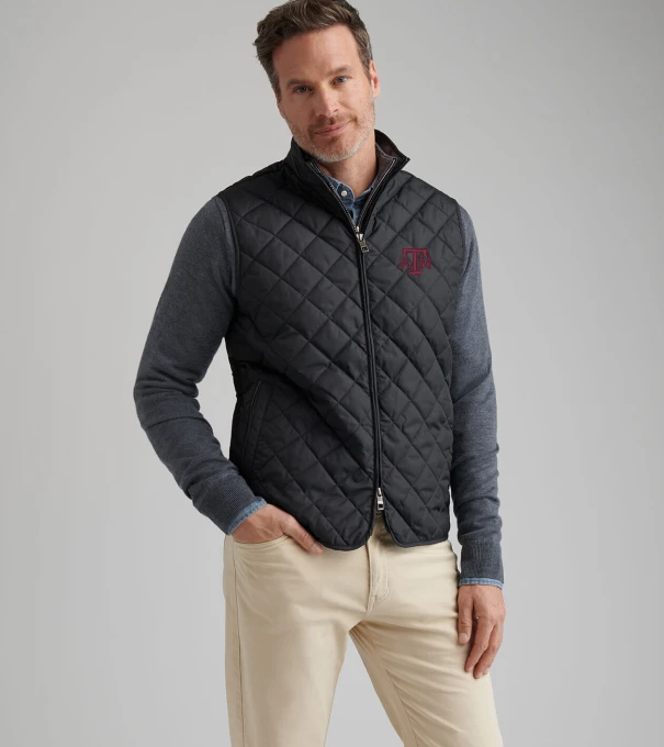 Texas A&M Essex Vest in Black