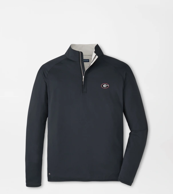 Georgia Stealth Performance Quarter-Zip in Black