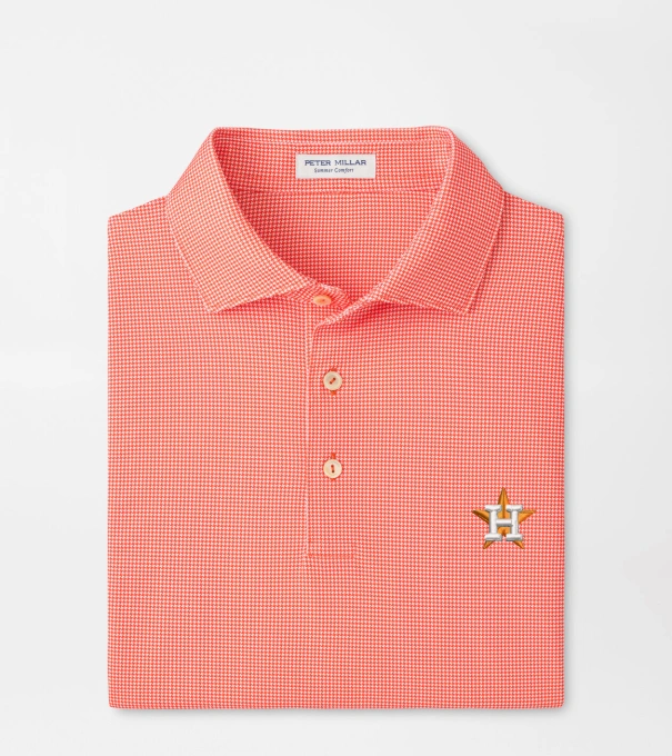 Houston Astros Border Performance Jersey Polo in Orange6