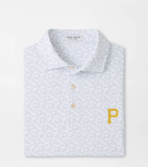 Pittsburgh Pirates Bases Loaded Performance Jersey Polo in White