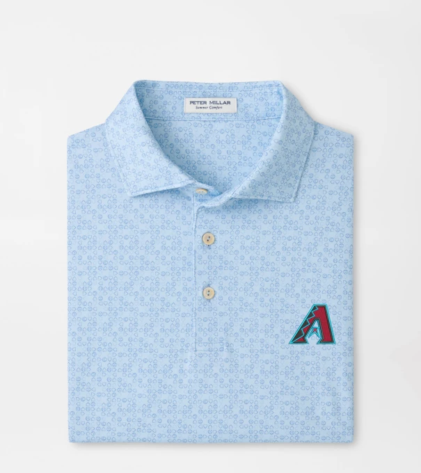 Arizona Diamondbacks Bases Loaded Performance Jersey Polo in PALE BLUE