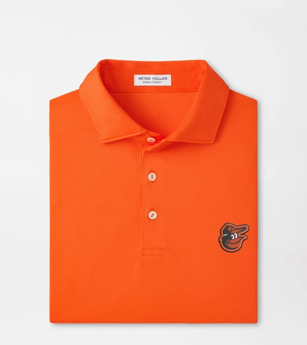 Baltimore Orioles Hugo Performance Jersey Polo in Orange6