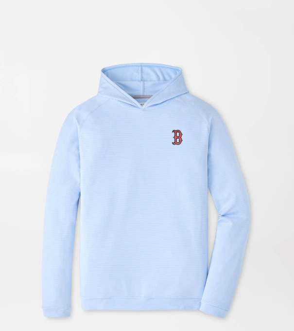 Boston Red Sox Pine Sugar Stripe Performance Hoodie in Cottage Blue