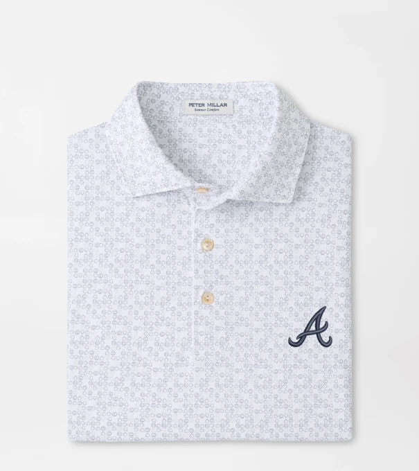 Atlanta Braves Bases Loaded Performance Jersey Polo in White