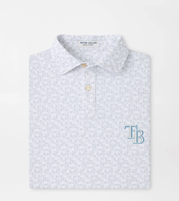 Tampa Bay Rays Bases Loaded Youth Performance Jersey Polo in White