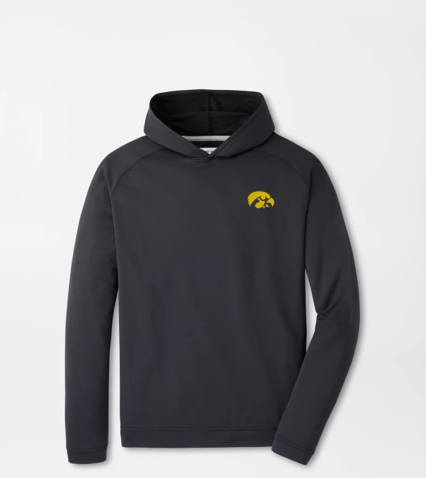 Iowa Pine Performance Hoodie in Black