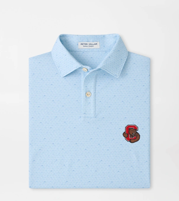 Cornell On The Ball Youth Performance Jersey Polo in PALE BLUE