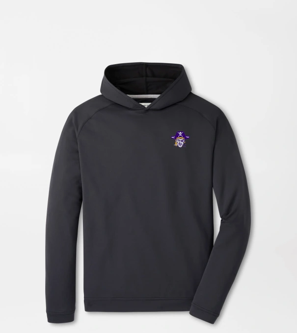 East Carolina University Vault Pine Performance Hoodie in Black