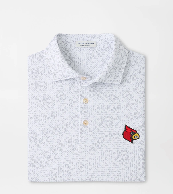 Louisville Bases Loaded Performance Jersey Polo in White