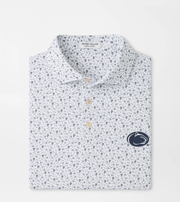 Penn State Kick Off Performance Jersey Polo in Gale Grey
