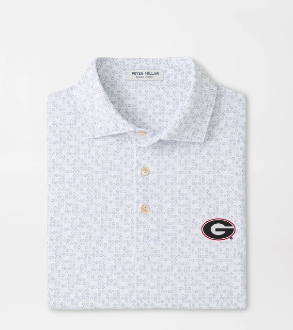 Georgia Bases Loaded Performance Jersey Polo in White