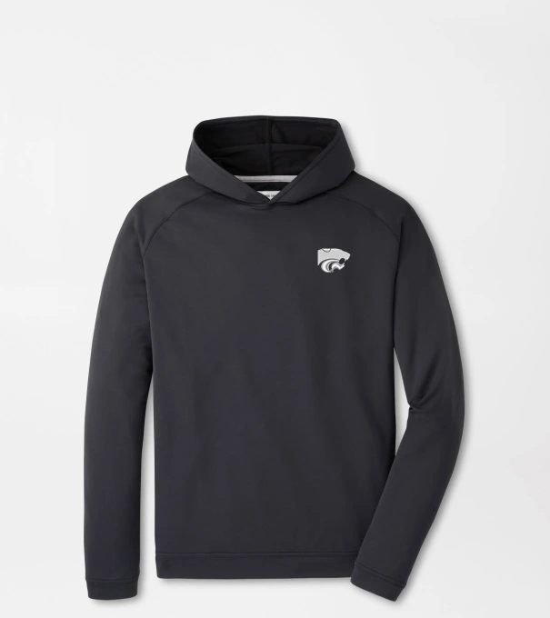 Kansas State Pine Performance Hoodie in Black