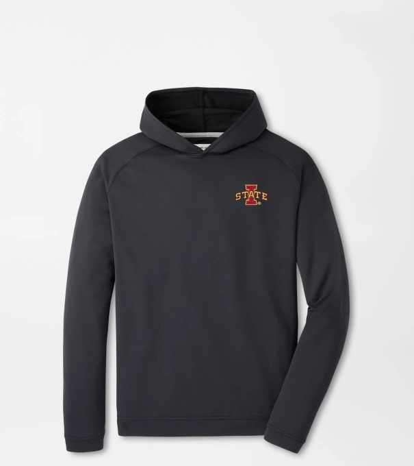 Iowa State Pine Performance Hoodie in Black