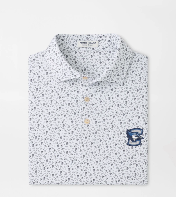 Creighton Kick Off Performance Jersey Polo in Gale Grey