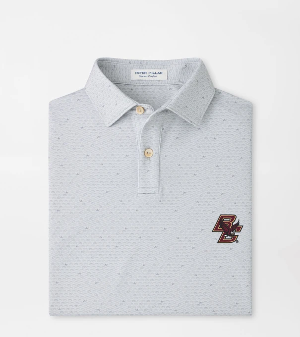 Boston College On The Ball Youth Performance Jersey Polo in British Grey