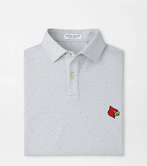 Louisville On The Ball Youth Performance Jersey Polo in British Grey