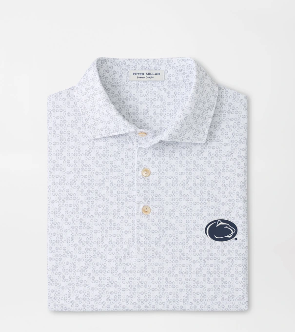 Penn State Bases Loaded Performance Jersey Polo in White
