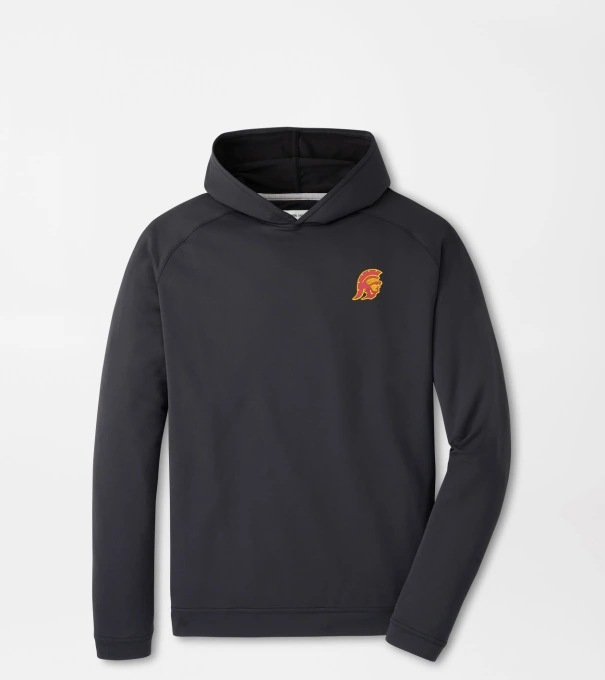 USC Trojan Pine Performance Hoodie in Black