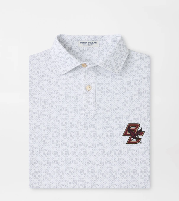 Boston College Bases Loaded Youth Performance Jersey Polo in White