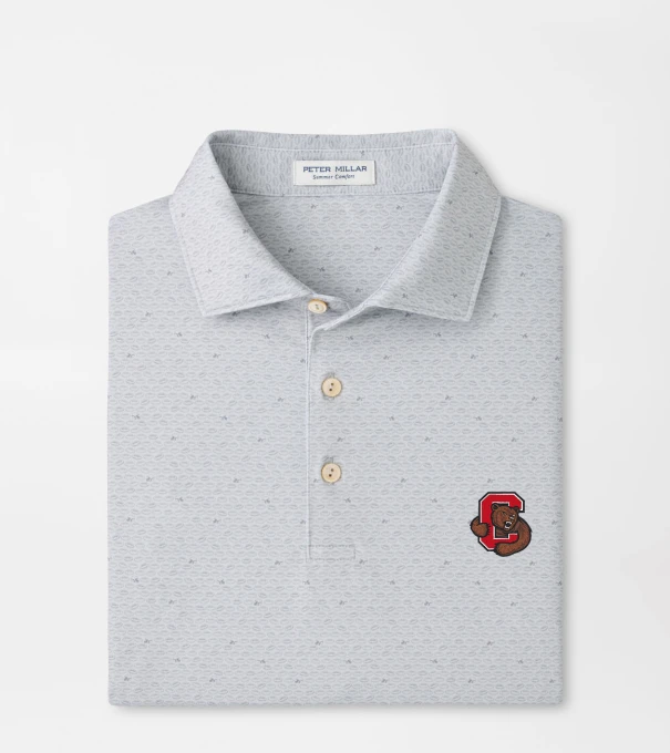 Cornell On The Ball Performance Jersey Polo in British Grey