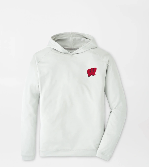 Wisconsin Pine Performance Hoodie in British Grey