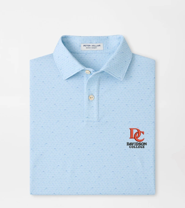 Davidson On The Ball Youth Performance Jersey Polo in PALE BLUE