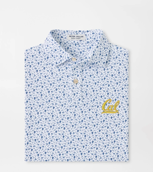 University of California Berkeley Kick Off Youth Performance Jersey Polo in Blue Frost