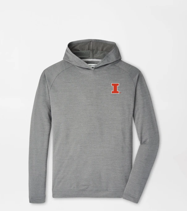 Illinois Pine Performance Hoodie in Iron