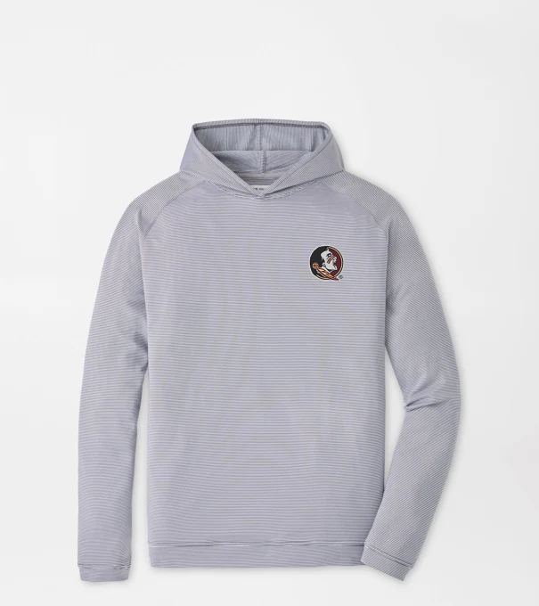Florida State Seminole Pine Sugar Stripe Performance Hoodie in Iron