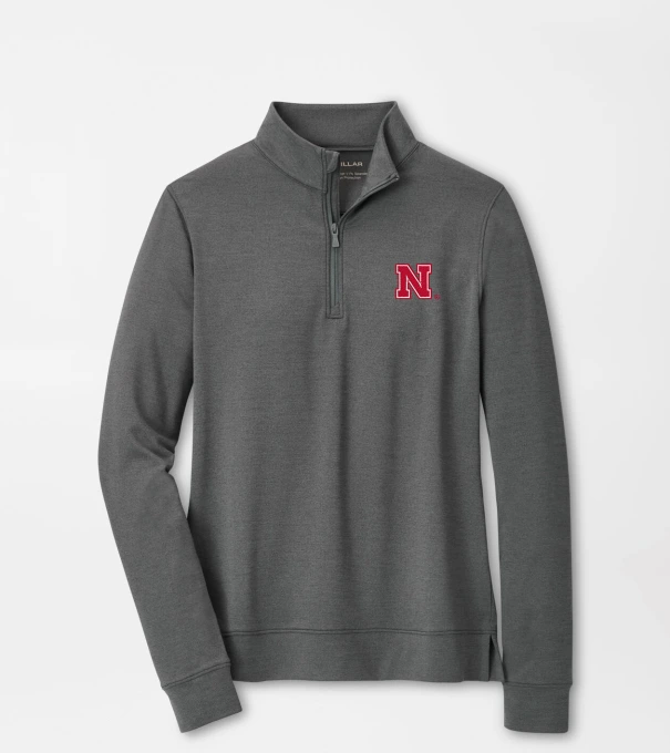 Nebraska Women's Perth Performance Pullover in Iron