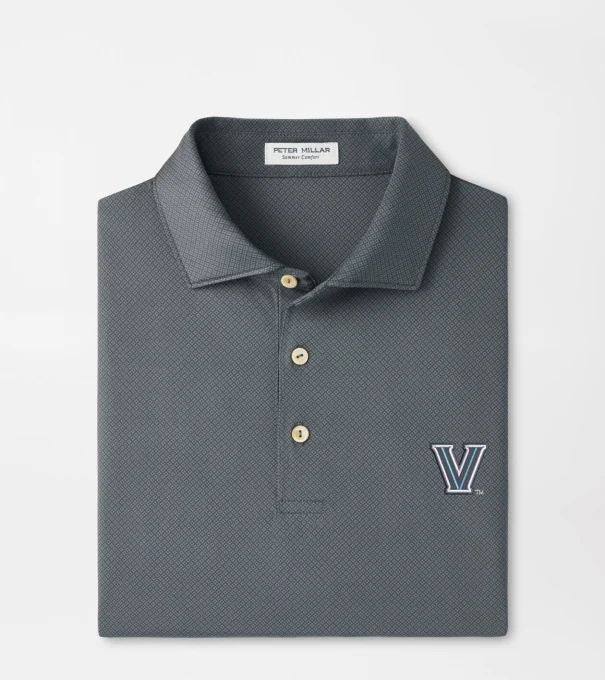 Villanova Hugo Performance Jersey Polo in Iron