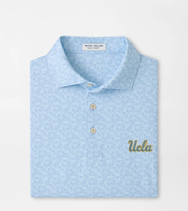 UCLA Bases Loaded Performance Jersey Polo in PALE BLUE