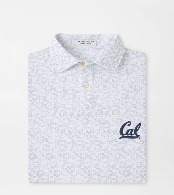 University of California Berkeley Bases Loaded Youth Performance Jersey Polo in White
