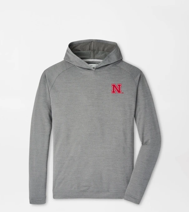 Nebraska Pine Performance Hoodie in Iron